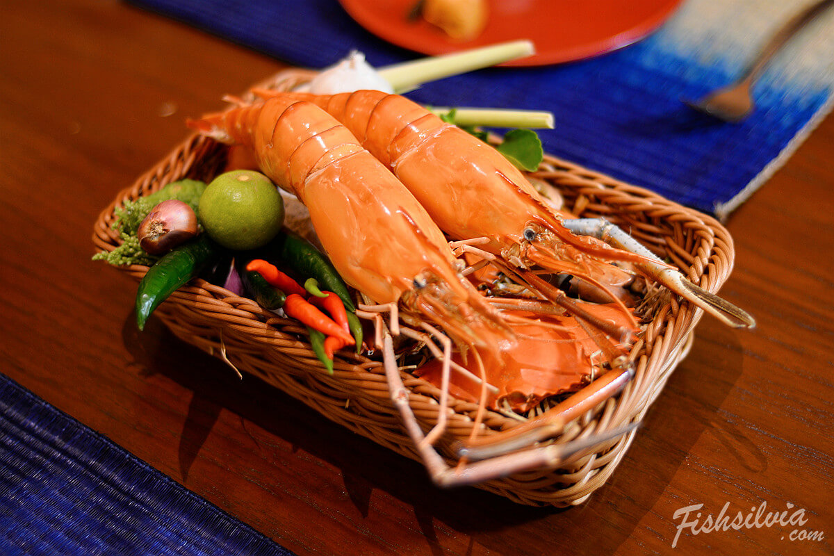 曼谷美食推薦 THARN Bangkok 展示泰國在地河蝦食材